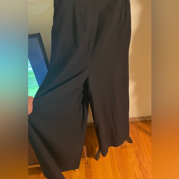 Spiegel Wool Blend Pleated Super Wide Leg Pants. - Picture 4 of 8